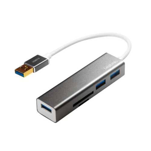 USB 3.0 Hub 3 θέσεων LogiLink UA0306, με Card Reader