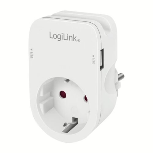 Πρίζα Ασφαλείας LogiLink PA0247 με 2 Θύρες USB