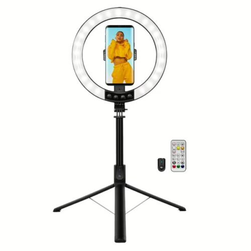 Ring Light 25 cm LogiLink AA0156, με Selfie Stick/Τρίποδο και Τηλεχειριστήριο για Smartphone