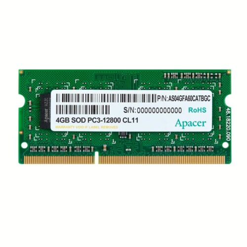 Μνήμη Laptop Apacer 4GB 1600MHz CL11 DDR3 SODIMM