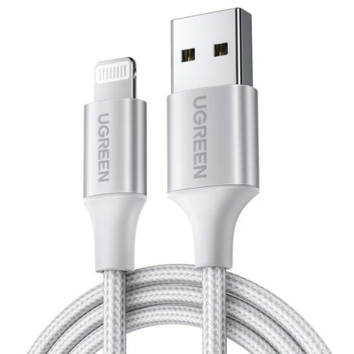 Καλώδιο Φόρτισης UGREEN US199 60161 USB to Lightning 1m Ασημί