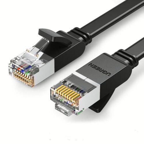 Καλώδιο Δικτύου UTP CAT6 UGREEN NW101 50187 5m Flat Pure Copper Μαύρο