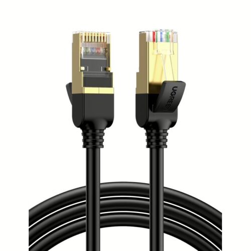 Καλώδιο Δικτύου F/FTP CAT7 UGREEN NW107 11229 0.5m Pure Copper Μαύρο