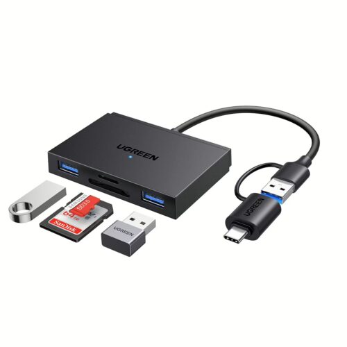 Card Reader USB-C/USB UGREEN CM812 45167 SD/TF Γκρί