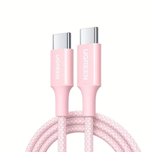 Καλώδιο Φόρτισης UGREEN L501 35441 USB-C σε USB-C PD 60W 1m Ροζ