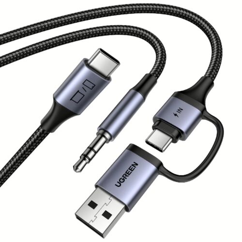 Αντάπτορας ήχου USB-C σε 3.5mm και 1xUSB-C/USB M/M UGREEN CM772 45009