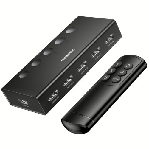 HDMI Switch 5 θέσεων 4K/60Hz UGREEN CM568 90512, με USB-C τροφοδοσία
