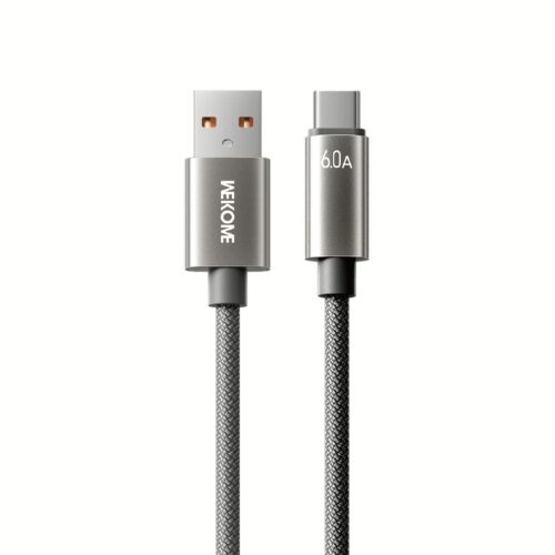 Καλώδιο Φόρτισης WK WDC-63a USB σε USB-C PD 66W 1.2m Γκρι