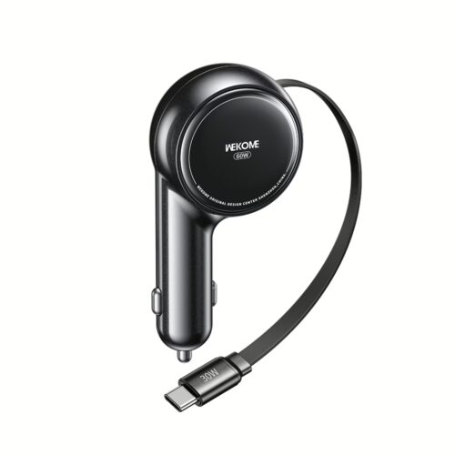 Φορτιστής Αυτοκινήτου 60W WK WP-C50 1 Θέσης, με καλώδιο USB-C 30W Μαύρο