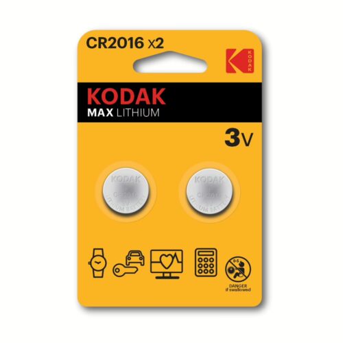 Μπαταρίες Λιθίου Kodak CR2016 (2τμχ)