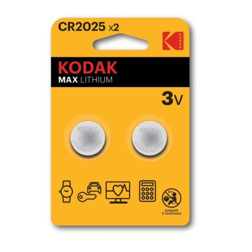Μπαταρίες Λιθίου Kodak CR2025 (2τμχ)