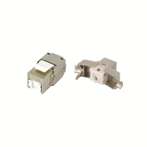 Βύσμα Keystone RJ45 CAT6A Power On KJ-C6A-F001-S FTP Toolless με καπάκι προστασίας