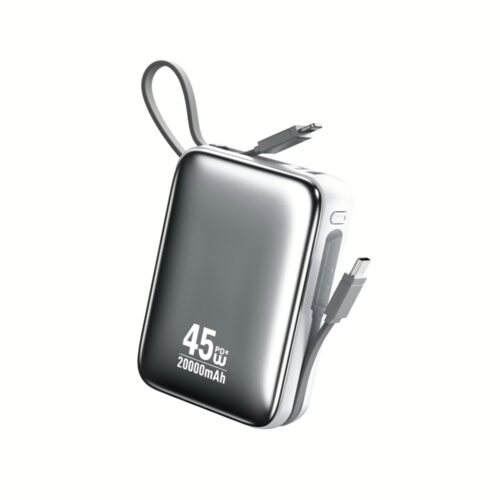 Power Bank 20000mAh PD 45W WK WP-50 2 Θέσεων, με καλώδιο USB-C/Lightning Λευκό