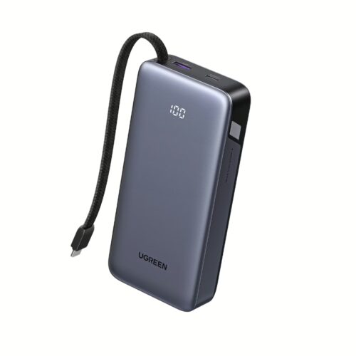 Power Bank 20000mAh PD 45W UGREEN PB536 55988B 2 Θέσεων, με καλώδιο USB-C Γκρι