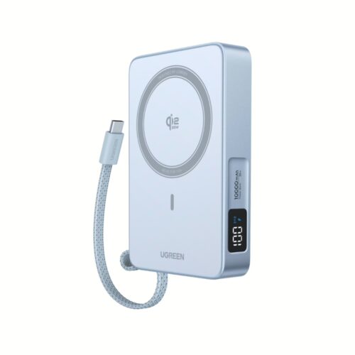 Power Bank 10000mAh 25W Qi2 UGREEN PB773 65958B με Ασύρματη Φόρτιση Magnetic και καλώδιο USB-C Γκρι